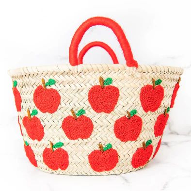 Back-to-School Red Apple Tote | Golden Thread