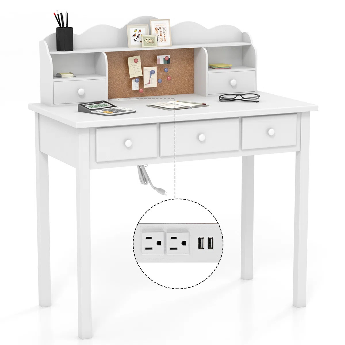 Winston Porter Buckminster 36.2'' W Rectangle Writing Desk & Reviews | Wayfair | Wayfair North America