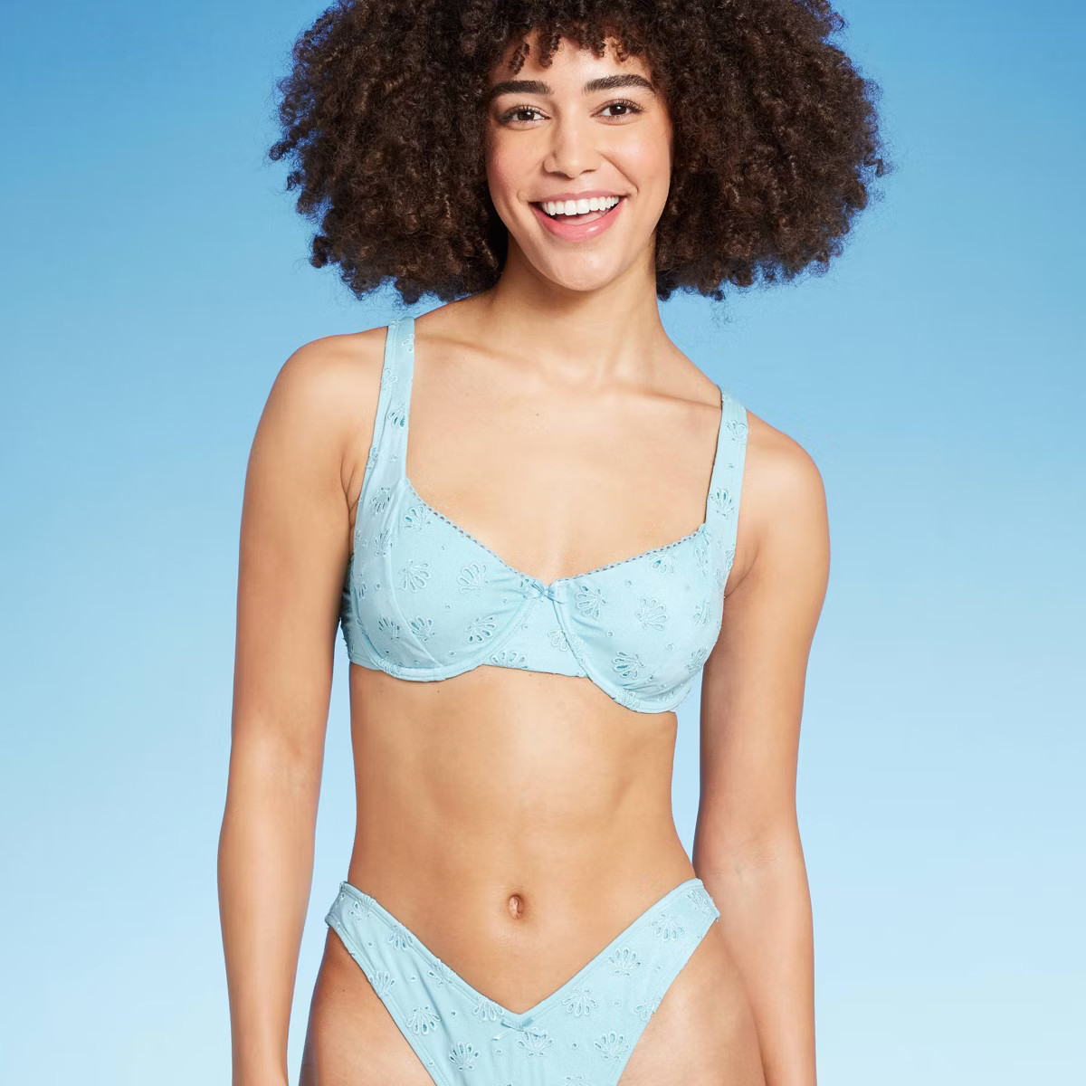 Women's Pointelle Underwire Bikini Top - Wild Fable™ | Target