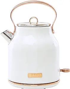 Haden 75089 Heritage 1.7 Liter Stainless Steel Body Countertop Retro Electric Kettle with Auto Sh... | Amazon (US)