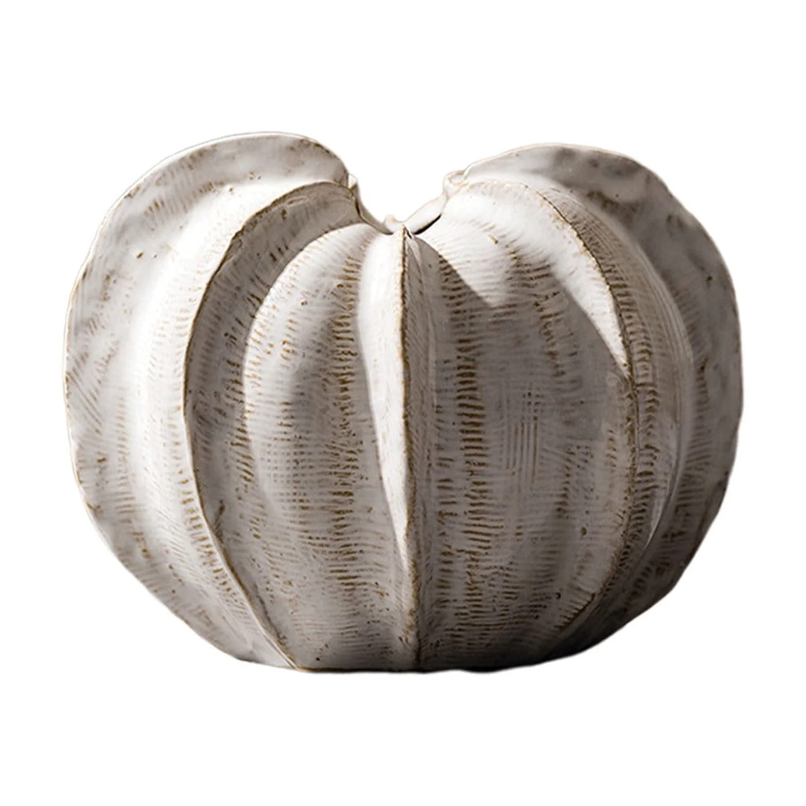 Mauxuk Elegant Ceramic Vase, Unique Inverted Pumpkin Design, Handcrafted Home Decor, White | Walmart (US)