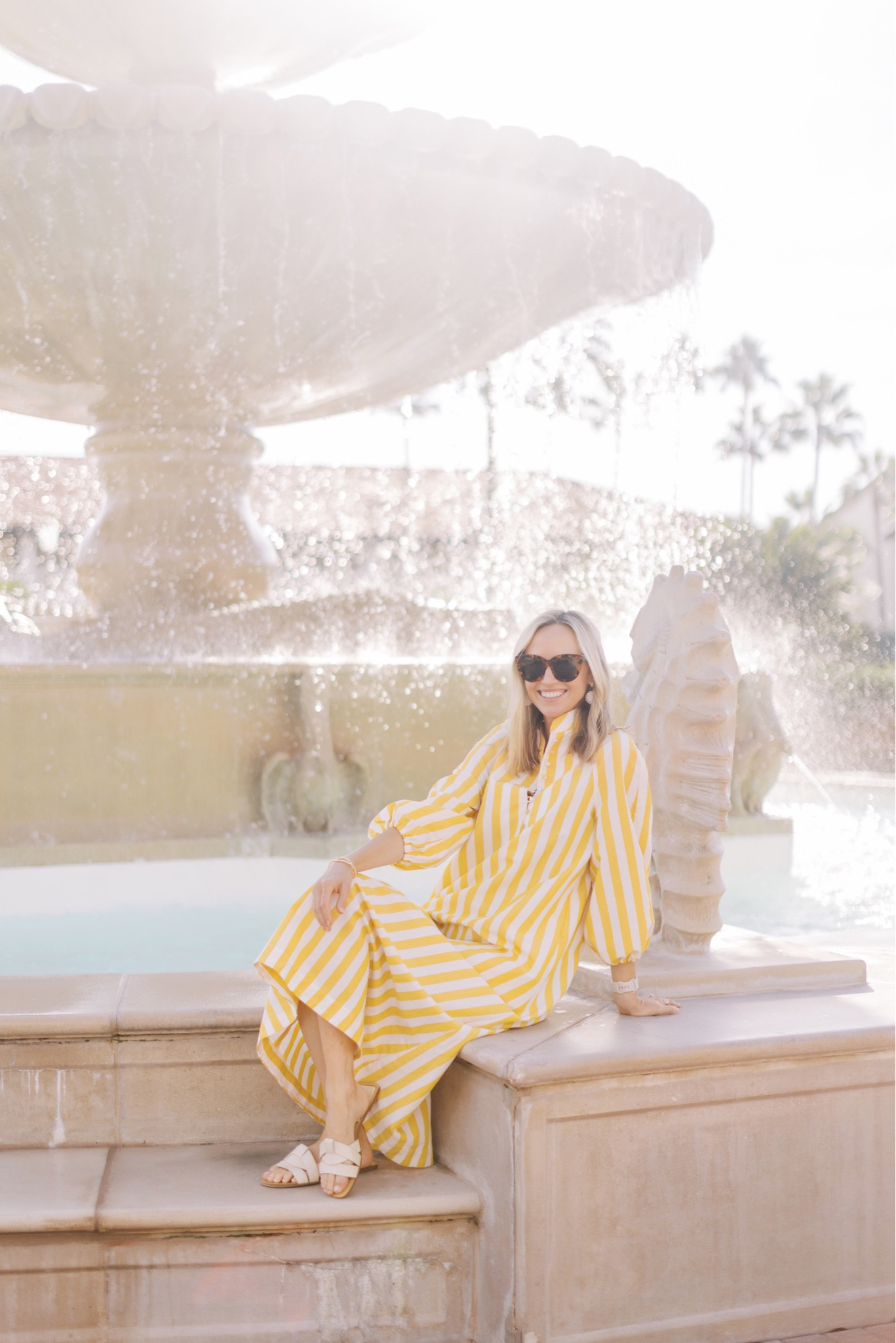 Cutest caftan perfect for fall / yellow and white stripes 

#LTKSeasonal