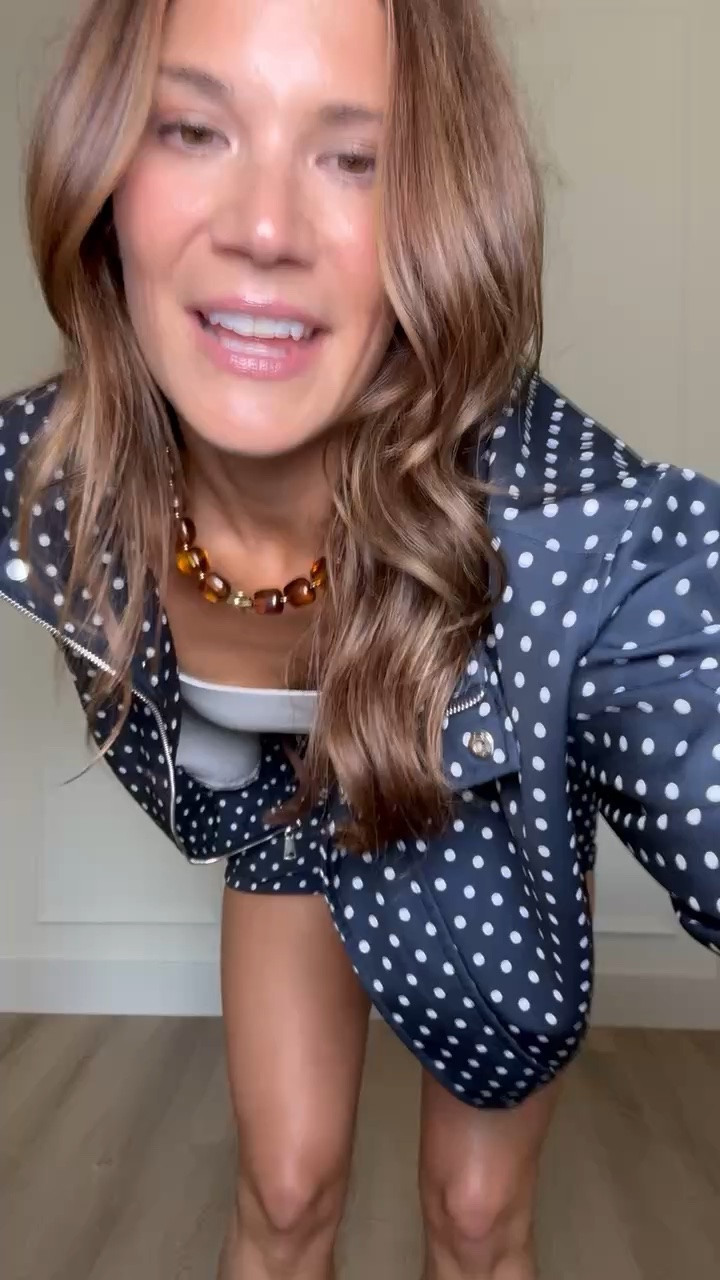 This navy polka dot set is such a fun way to do matching pieces without feeling too dressy. I love the jacket and shorts together with a simple white tank, but both pieces would be just as easy to style separately.

Navy polka dot set, Matching set, Polka dot outfit, Jacket and shorts set, Tall girl fashion, Tall friendly clothing, Fall transition outfit, Casual outfit, Navy outfit, Matching separates, Everyday style, StangandCo

#LTKootd #LTKTall #LTKSeasonal