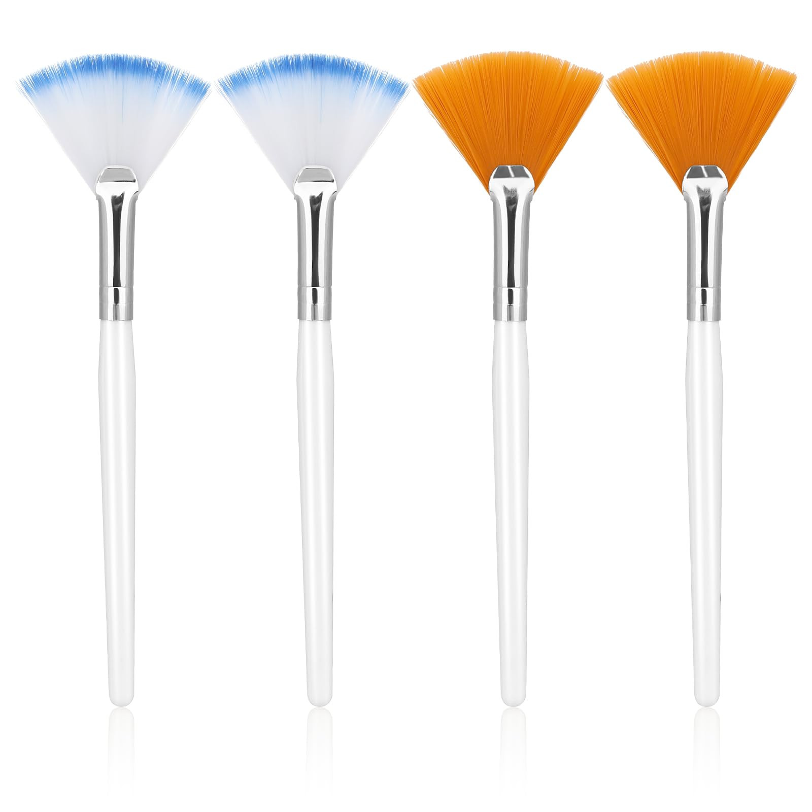 Giantree 4 Pcs Facial Fan Mask Brushes, Fan Brushes Esthetician, Soft Facial Applicator Brushes T... | Amazon (US)