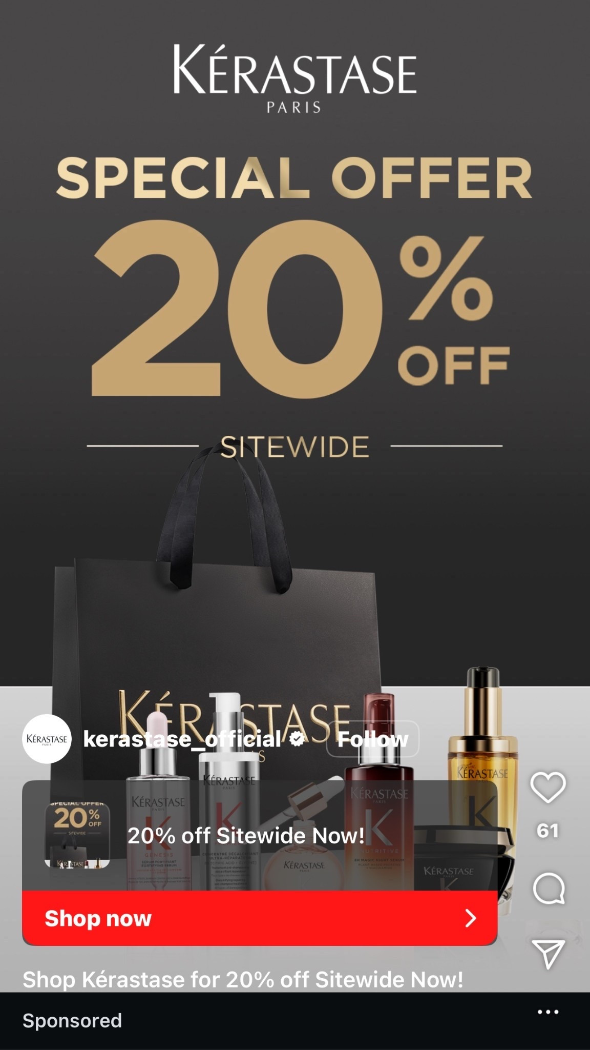Shop Kerastase Black Friday sale 
20% off sitewide
Perfect time to stock up on a Christmas gift and grab a few things for yourself. 

#LTKSaleAlert #LTKHoliday #LTKGiftGuide