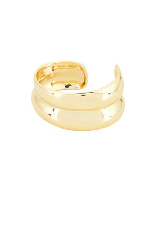 SHASHI Double Dome Cuff Bracelet in Gold from Revolve.com | Revolve Clothing (Global)