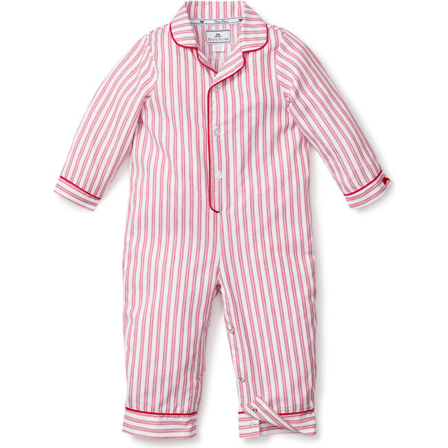 Romper, Antique Red Ticking | Maisonette