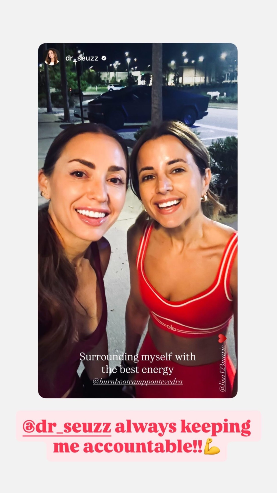 @dr_seuzz always keeping me accountable!!💪 Love this alo set in XXS! Matching workout set. 

#LTKfitnessgoals #LTKselfcare #LTKActive