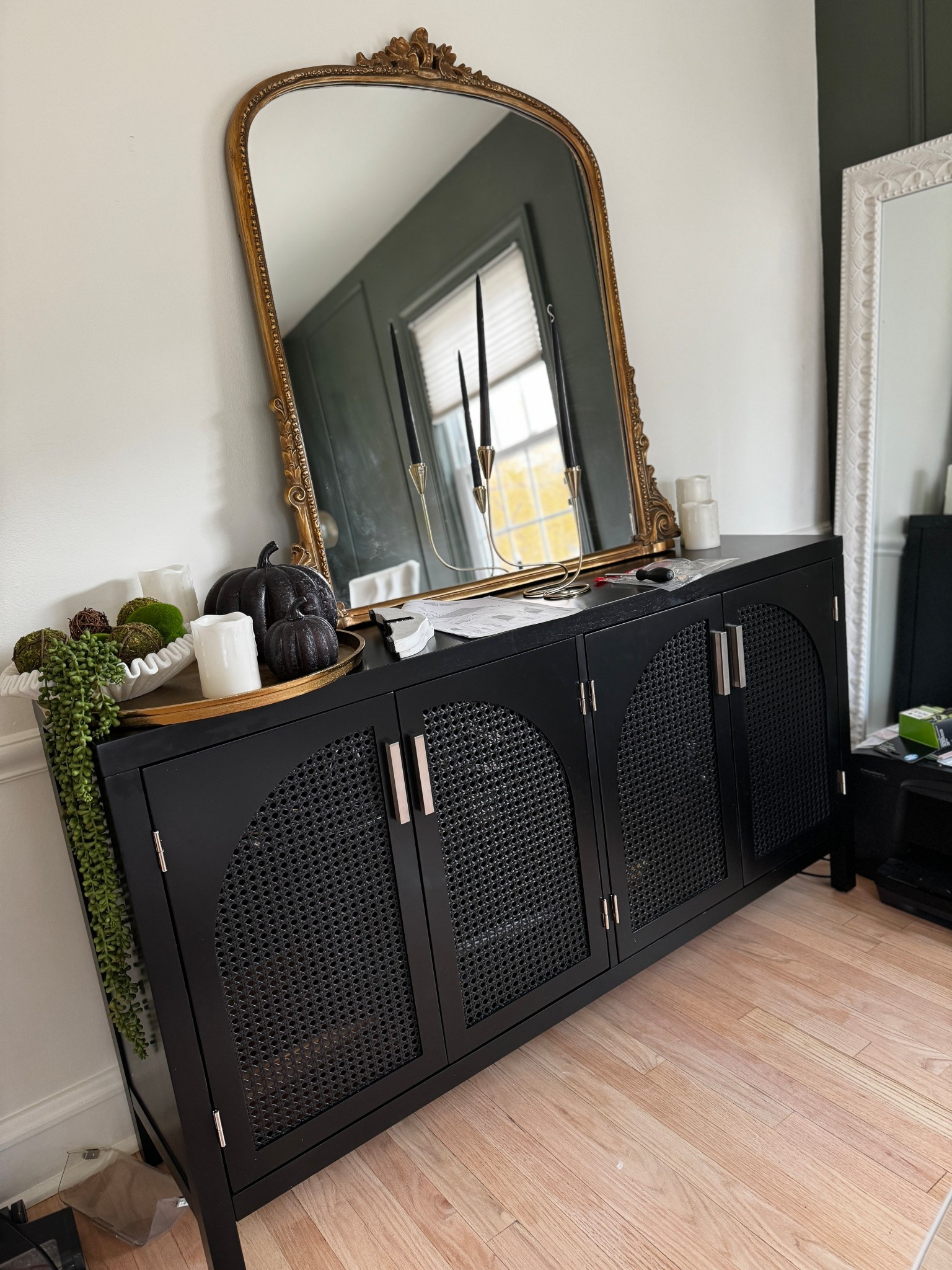 This rattan buffet table and my Anthropologie mirror has been one of my favorite purchases ever! Found this buffet table for a fraction of the cost. 

Home decor, furniture, side buffet table 

#LTKHoliday #LTKFindsUnder50 #LTKHome
