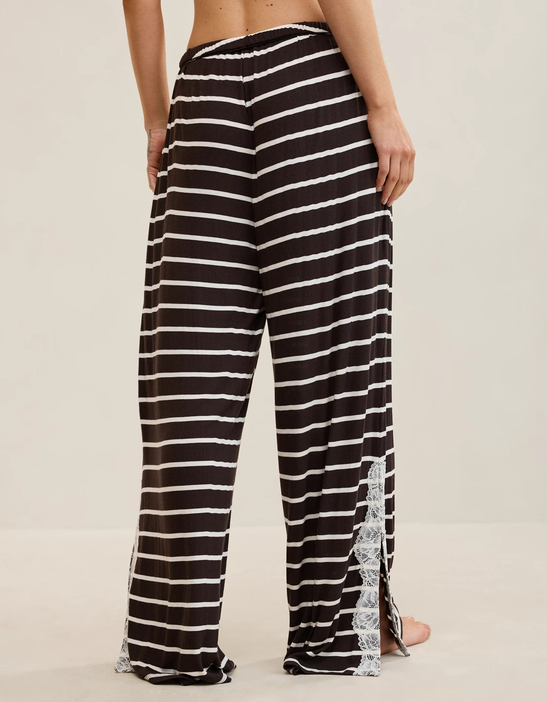 OVERSLEPT by Aerie Real Soft® Ribbed Trouser PJ | Aerie