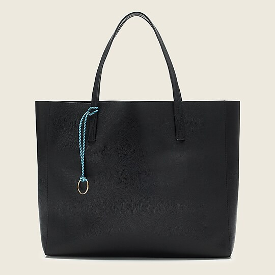 Large carryall tote in pebbled leather | J. Crew US
