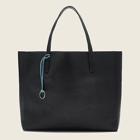 Large carryall tote in pebbled leather | J.Crew US