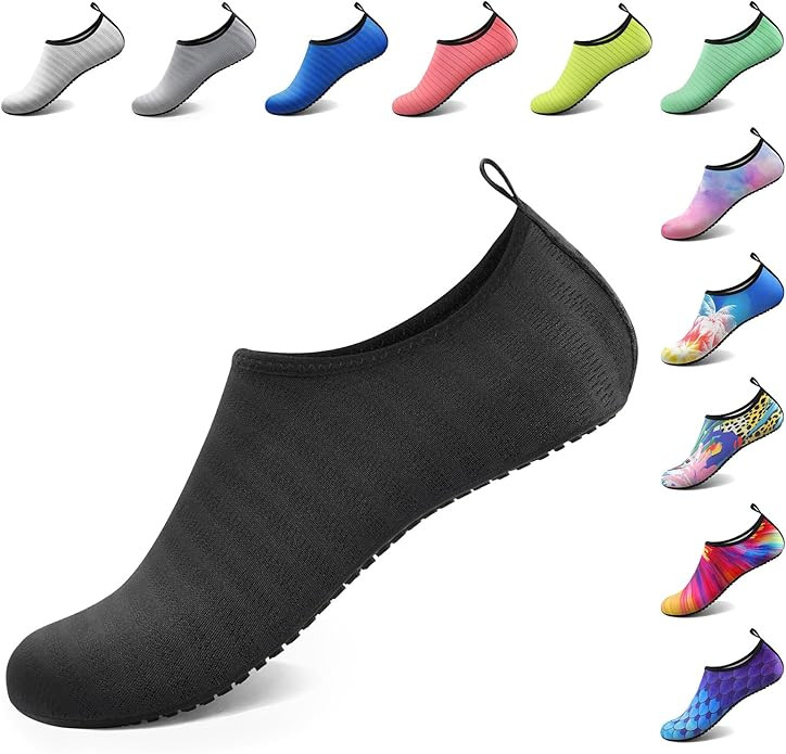 ATHMILE Water Shoes for Women Men Barefoot Quick-Dry Aqua Socks for Beach Swim Pool River Yoga La... | Amazon (US)