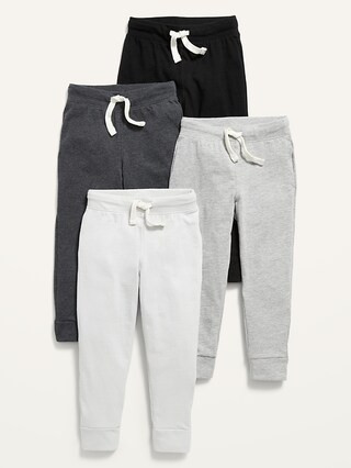 Unisex Jersey-Knit Jogger Pants 4-Pack for Toddler | Old Navy (US)