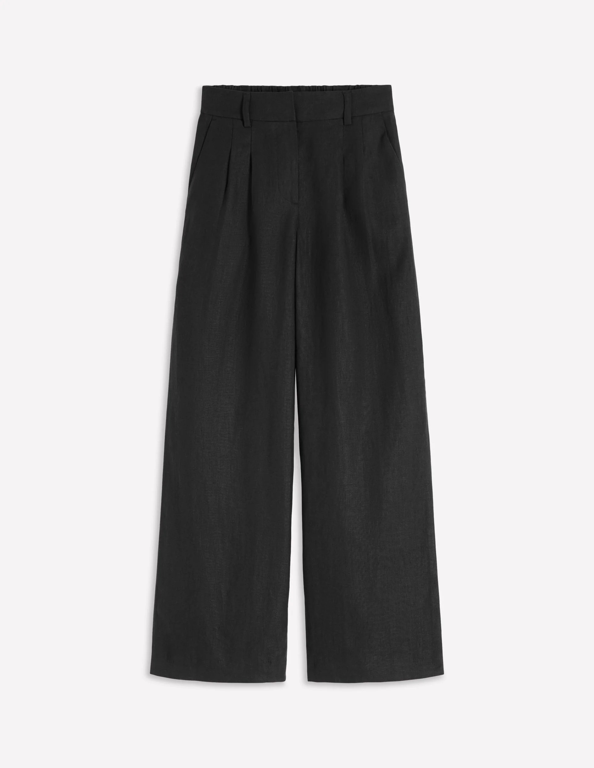 Kensington Linen Pants-Black | Boden (US)