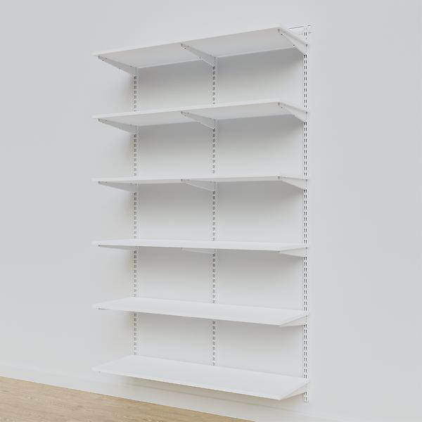 Elfa 4' Melamine Basic Shelving Units for Anywhere | The Container Store