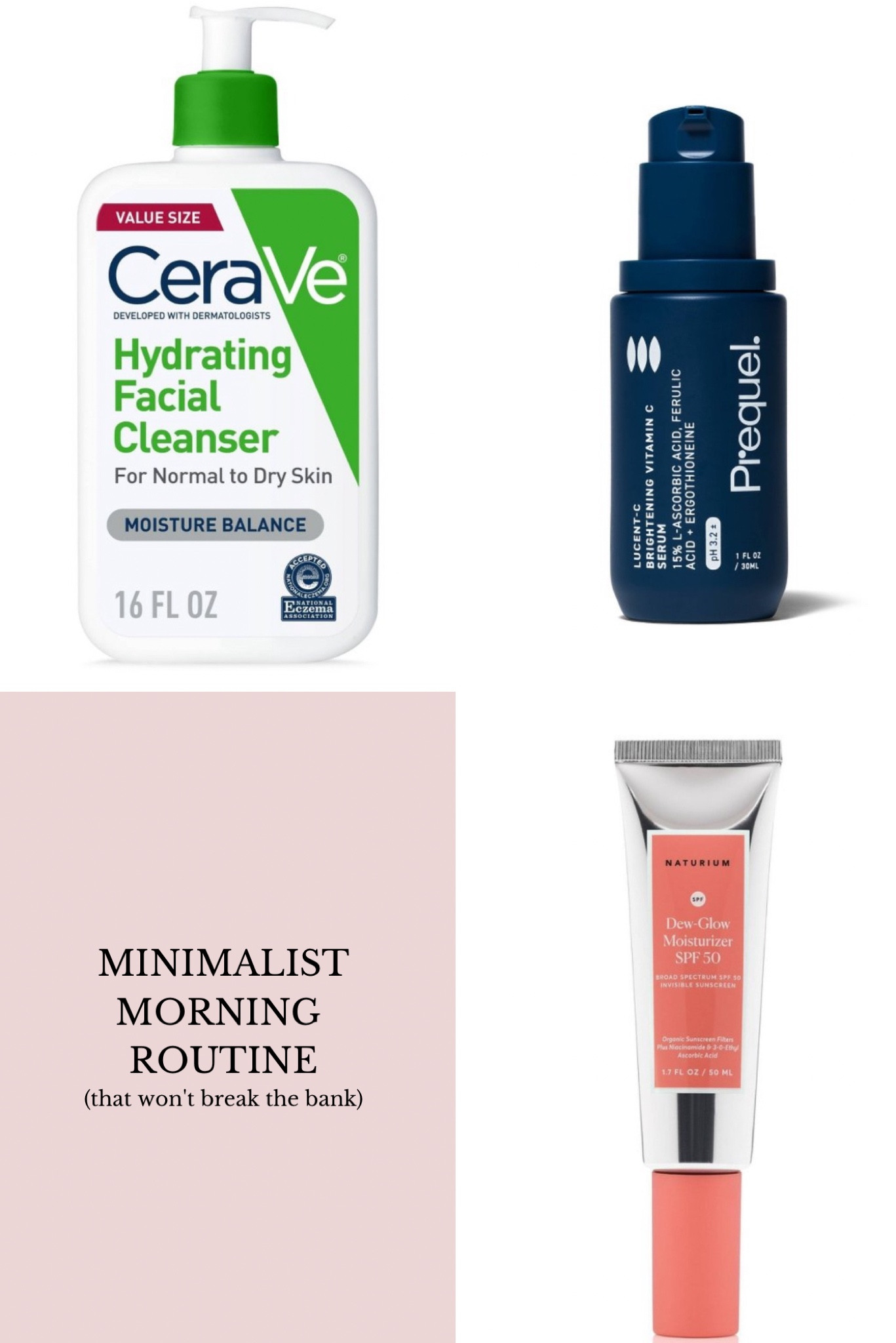 Simple, effective morning routine for normal to dry skin that won't break the bank 

#LTKBeauty #LTKU