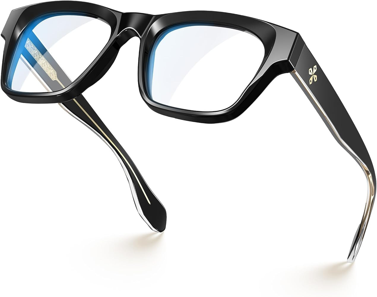 VISOONE Square Blue Light Blocking Glasses TR90 Clear Lens for Women Men BONA | Amazon (US)