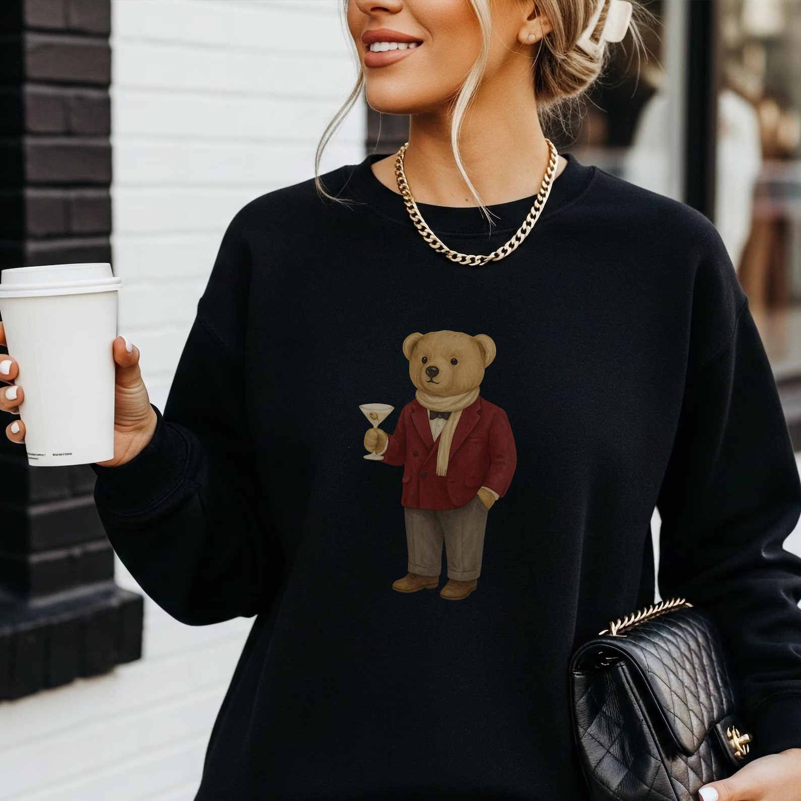 Ralph Bear Christmas Sweatshirt 90s Bear Sweatshirt Vintage Polo Teddy Bear Ralph Inspired Sweats... | Etsy (US)