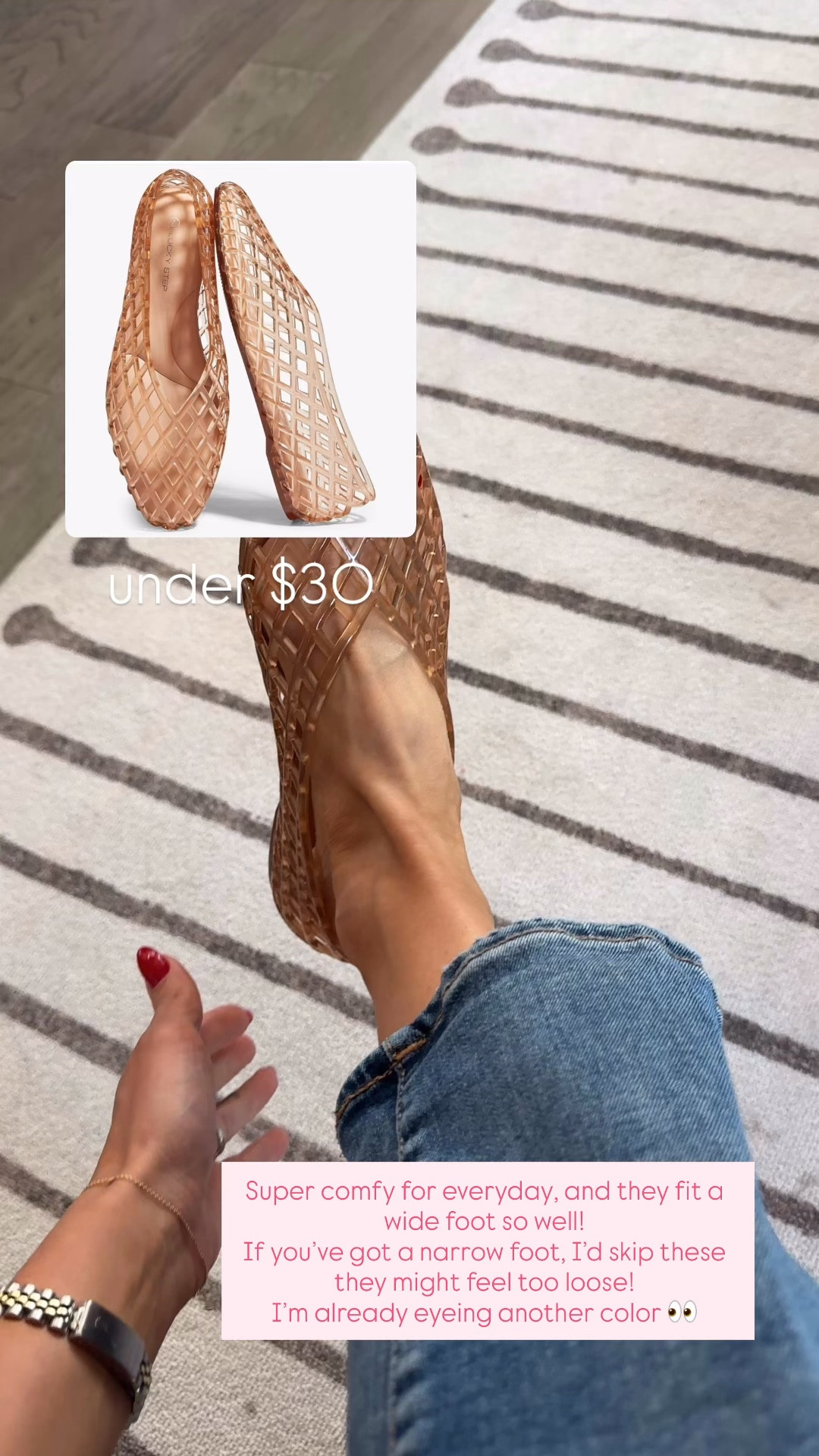 Jelly Ballet Flats under $30

#LTKootd