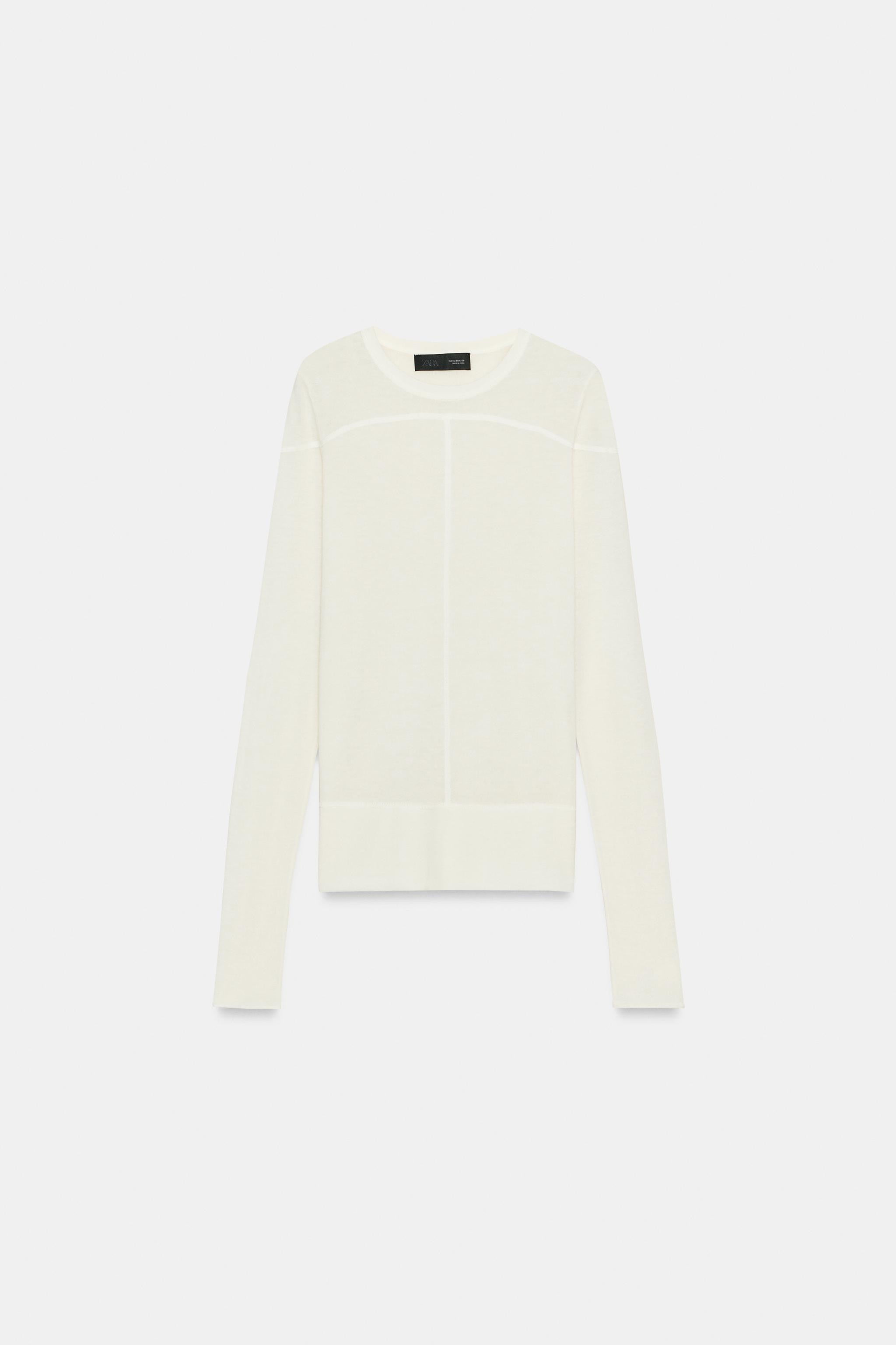 FINE KNIT WOOL JUMPER | Zara US