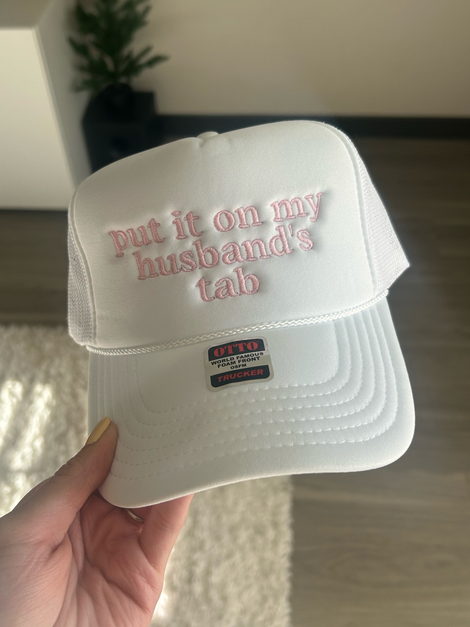Iconic $20 put it on my husbands tab trucker hat, fully customizable with colors! So in love with this, and can’t wait to wear it after the wedding 💫🤑

#LTKSaleAlert #LTKWedding