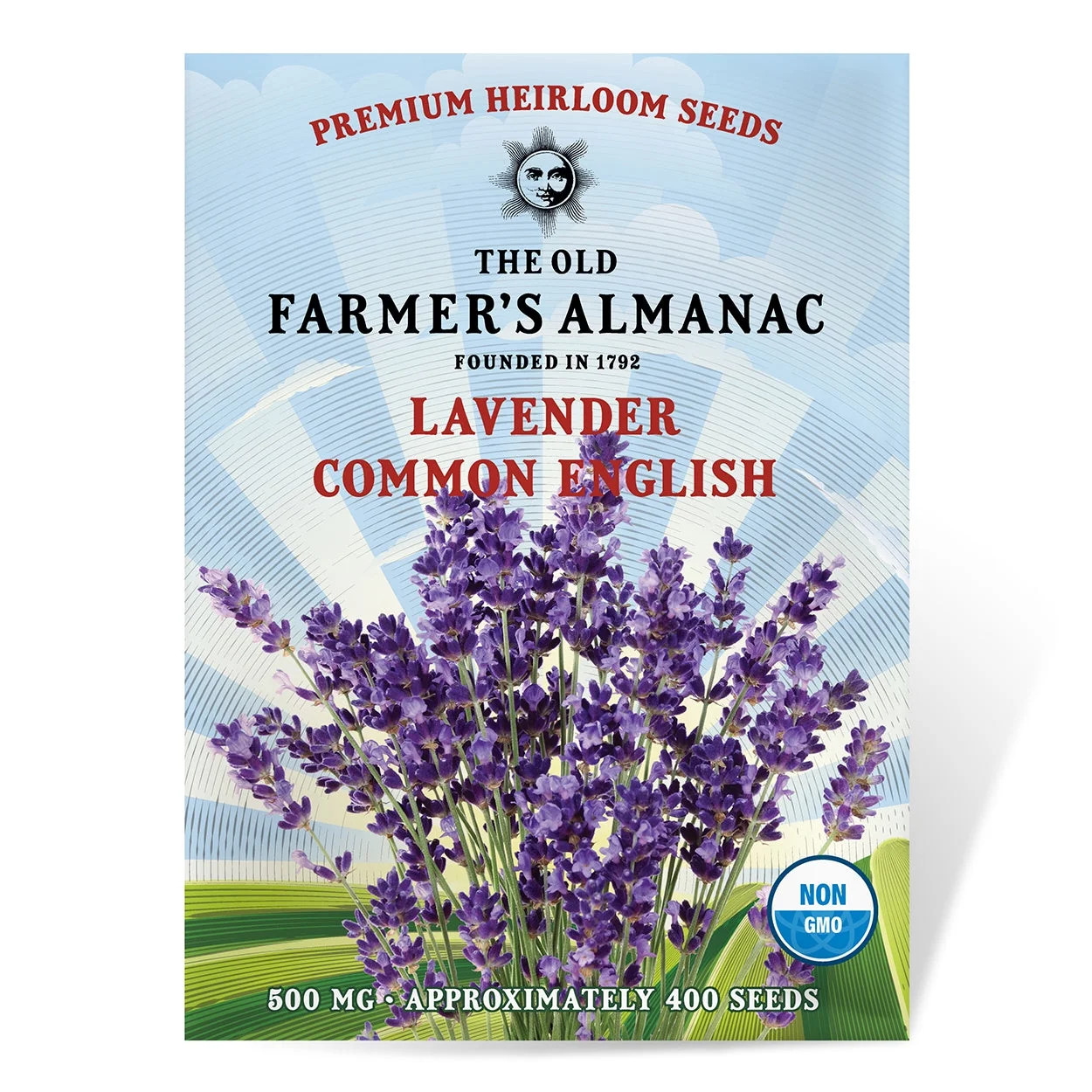 The Old Farmer's Almanac Common English Lavender Seeds (Heirloom, Non-GMO, Open Pollinated, Flowe... | Walmart (US)