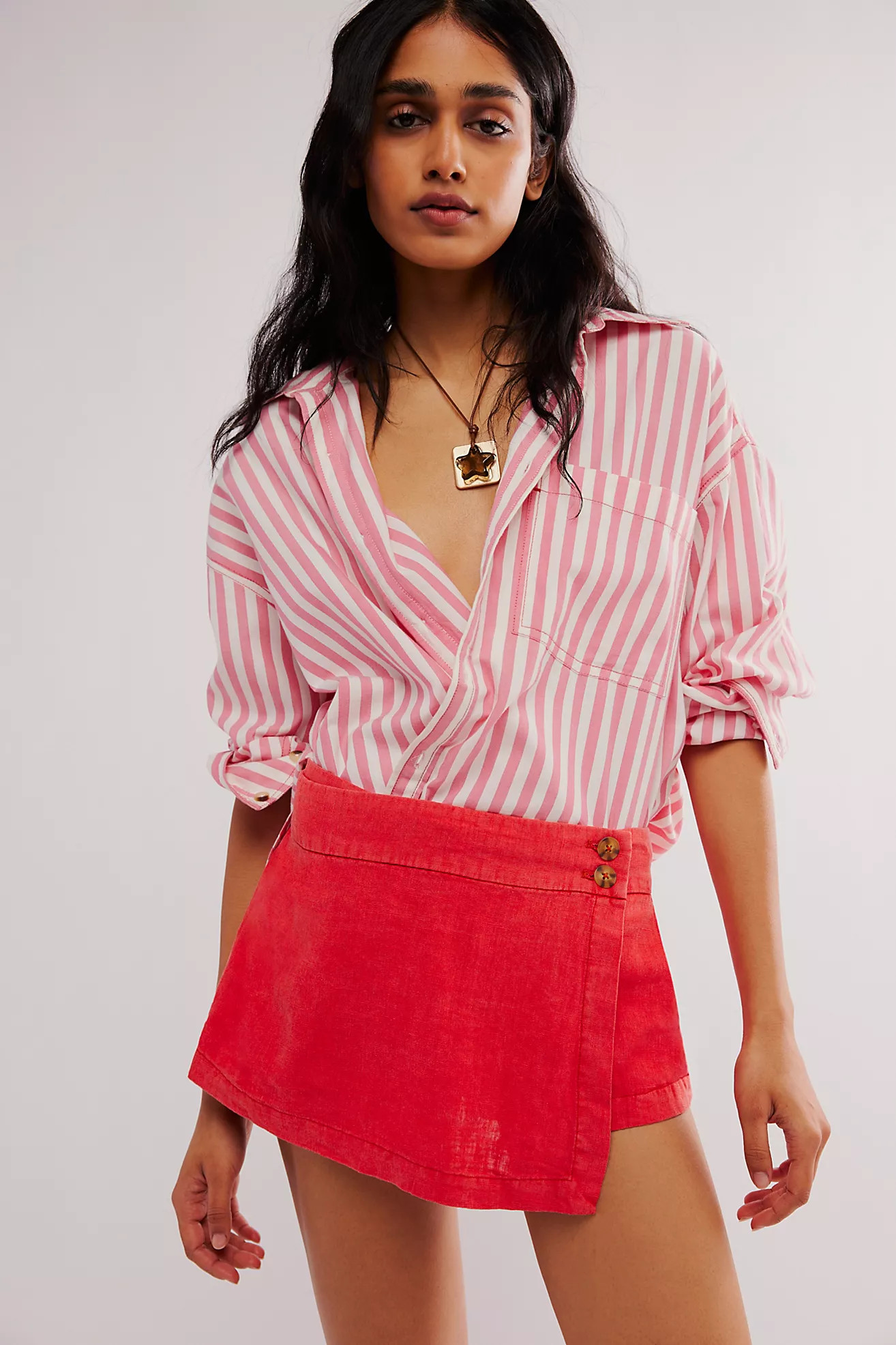 Johana Linen Skort | Free People (Global - UK&FR Excluded)