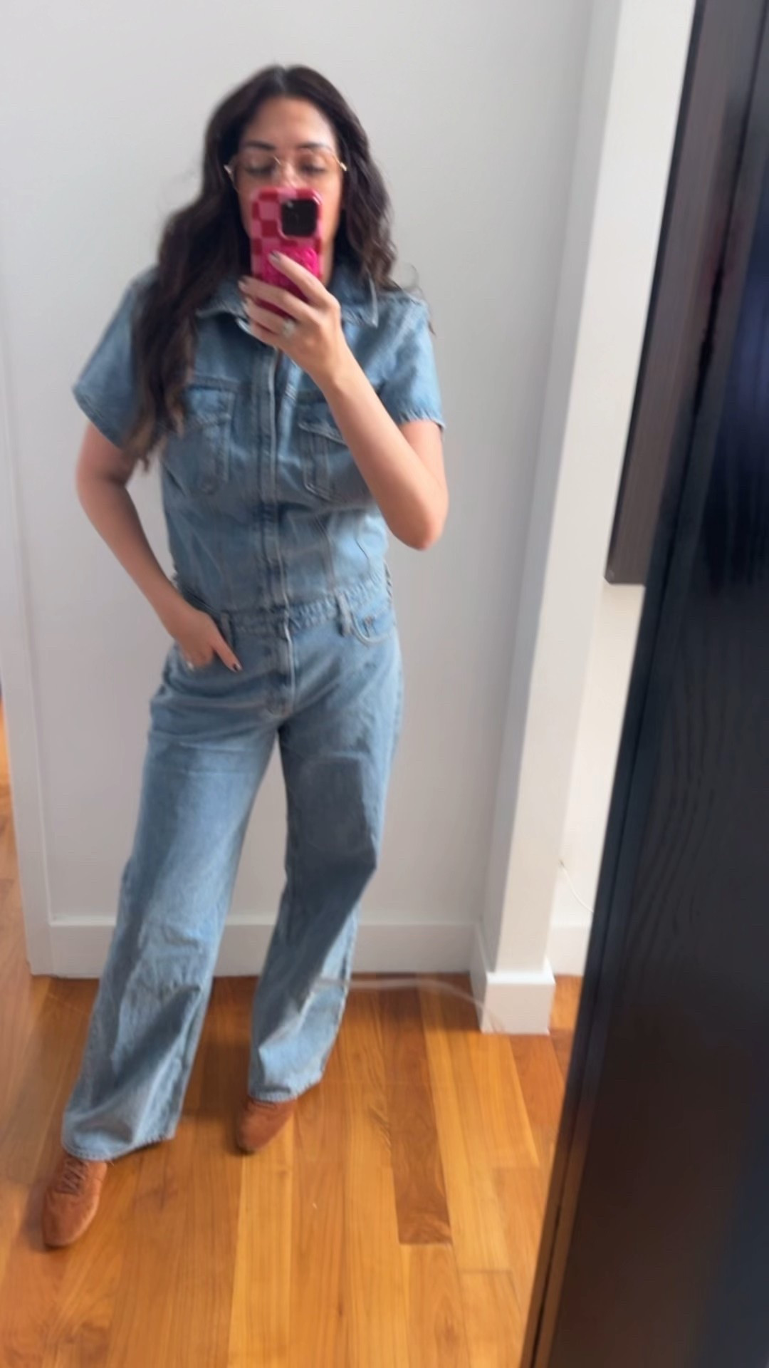 Denim jumpsuit. Fall outfit. 

#LTKOver40 #LTKSaleAlert #LTKStyleTip
