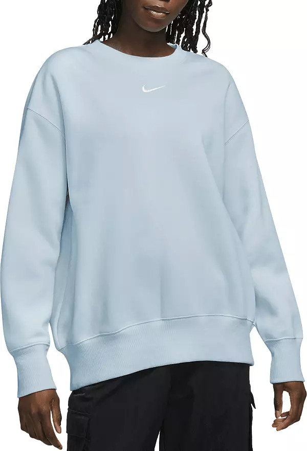 Nike Sportswear Women's Phoenix Fleece Oversized Crewneck Sweatshirt | Dick's Sporting Goods | Dick's Sporting Goods