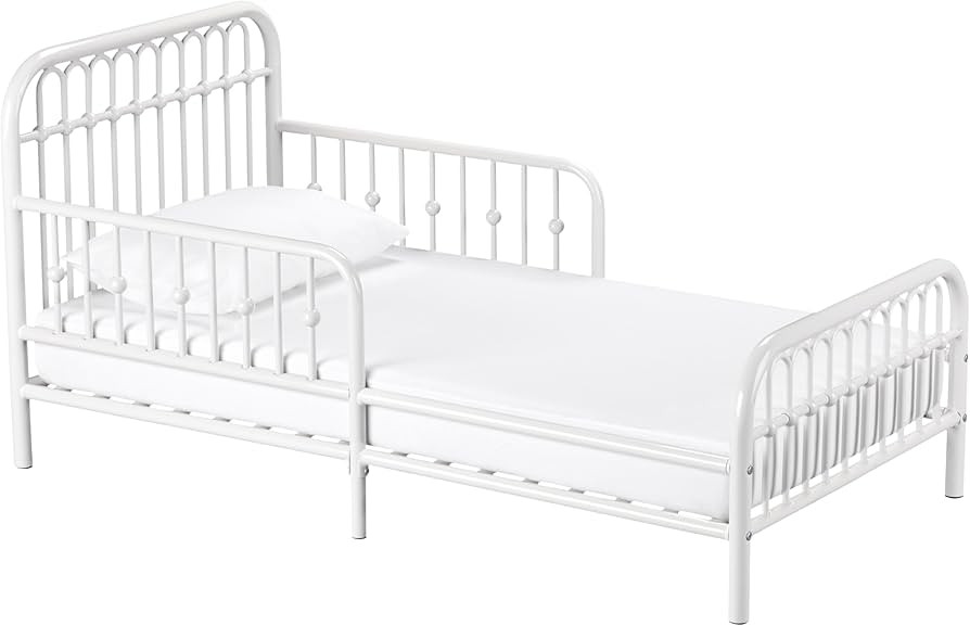 Little Seeds Monarch Hill Ivy Metal Toddler Bed, White | Amazon (US)