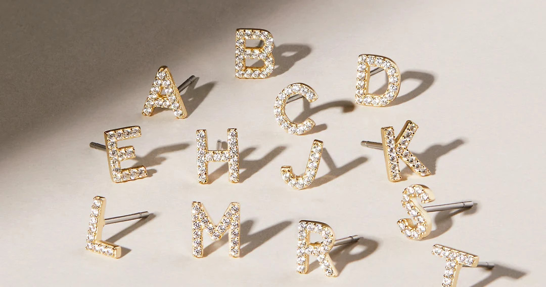 Letter Stud Earring | Ana Luisa