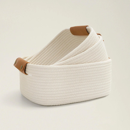 Latitude Run® Fabric Basket (Set of 3)