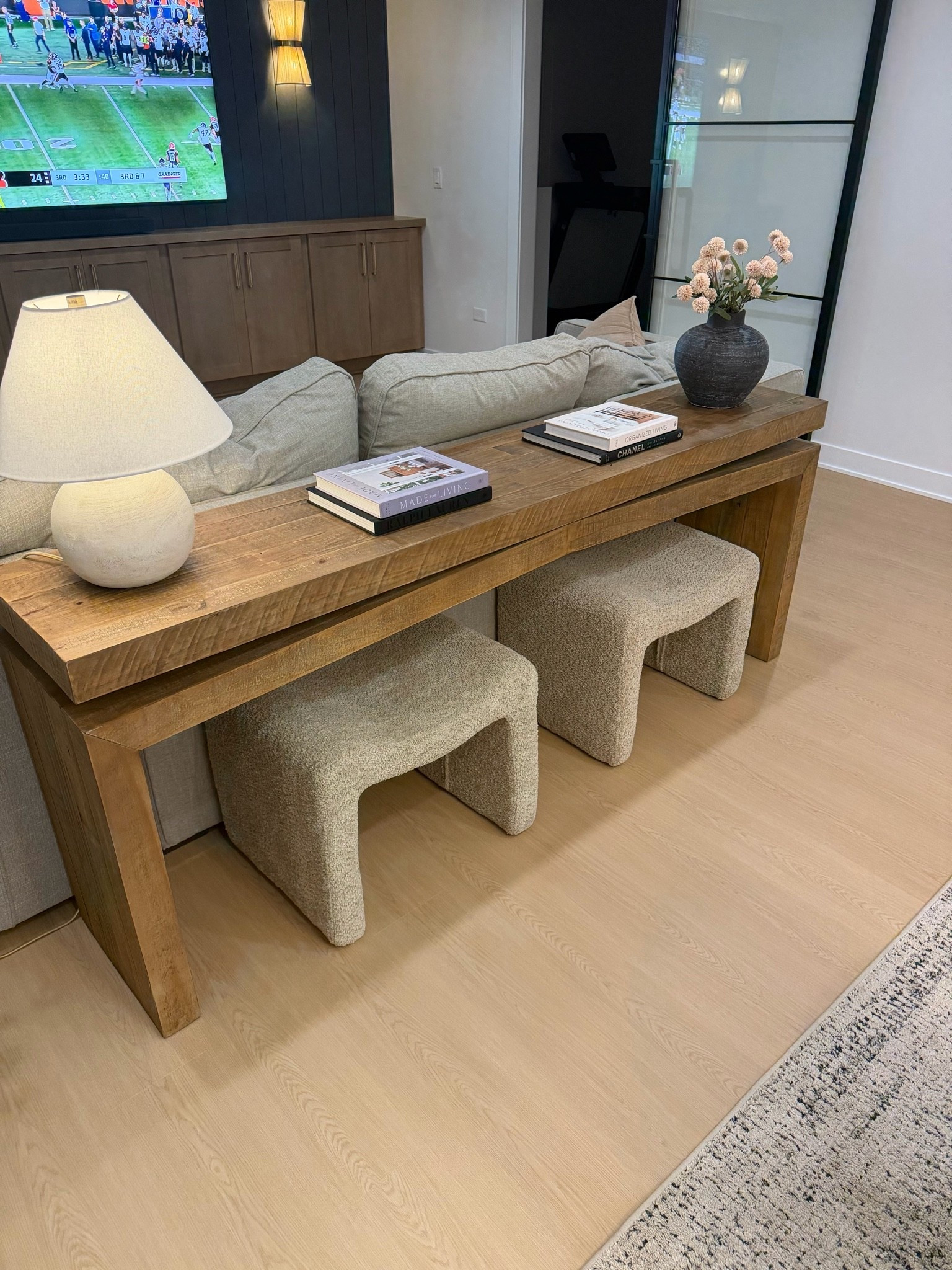 Just added this new console table to our basement and I love it! This is the “sierra rustic natural” color

#LTKSaleAlert #LTKHome