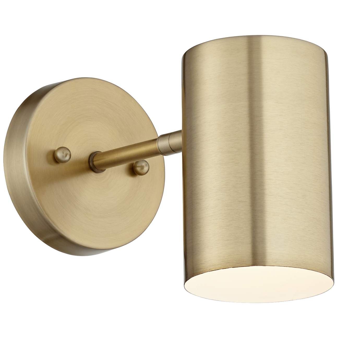Carla Polished Brass Down-Light Hardwire Wall Lamp | Lamps Plus