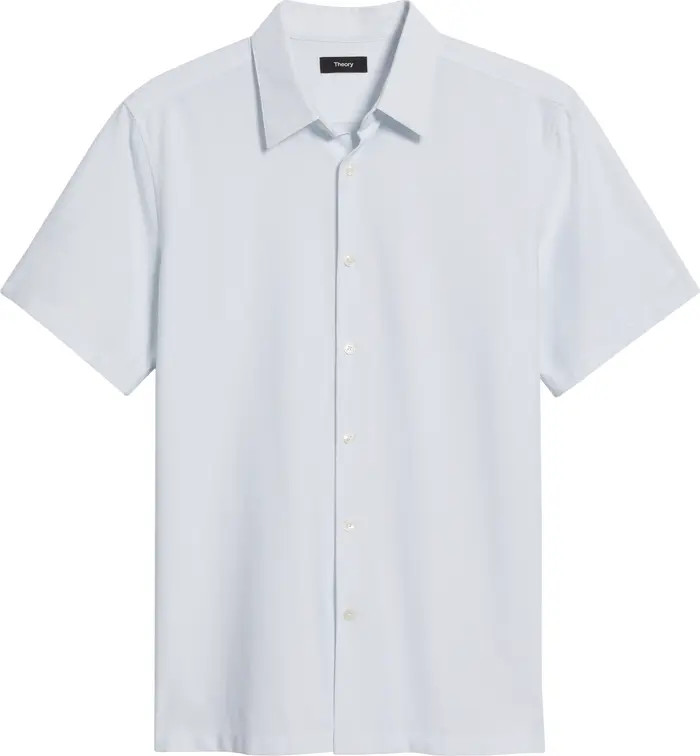 Theory Irving Aster Short Sleeve Button-Up Shirt | Nordstrom | Nordstrom