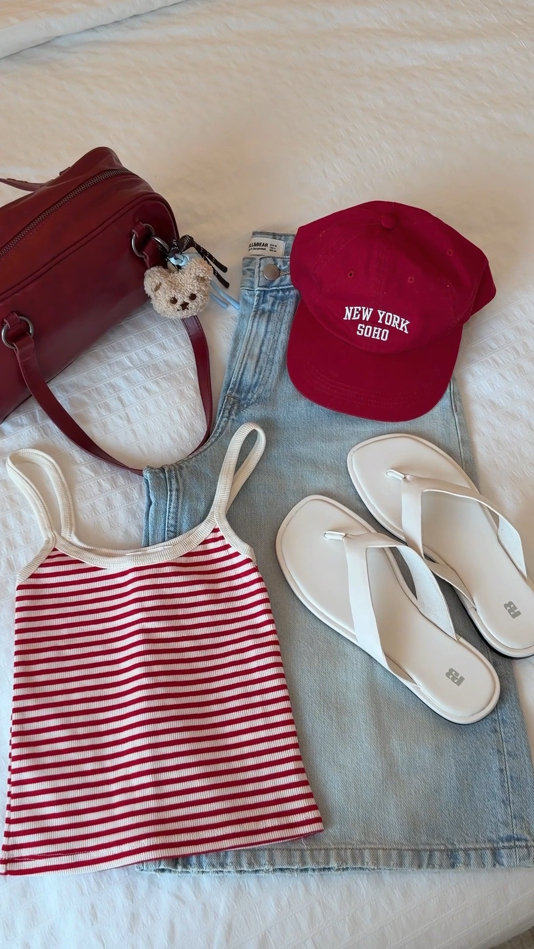 Simple and cute summer outfit from Pull & Bear 🍒🧸 I ordered the jorts in size 34 and the top in XS ✨

#LTKeurope #LTKsummer #LTKjeans