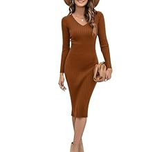 Blooming Jelly Womens Fall Midi Sweater Dress      
 Acrylic, Nylon, Polyester  

 Casual | Amazon (US)