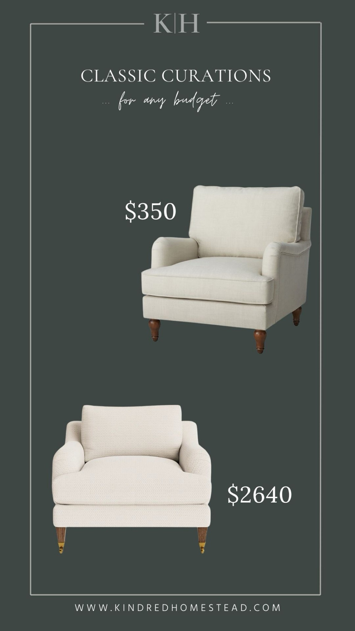 Classically curated finds for all budgets and design styles- this week features two beautiful rolled arm accent chairs that are the perfect addition to any room!

#LTKHome