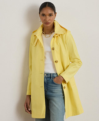Women's Hooded Raincoat | Macy's