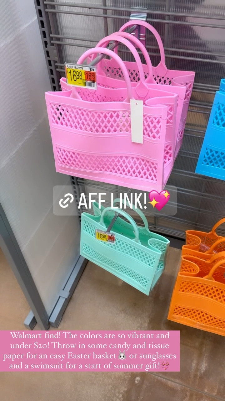 These Jelly tote bags are so popular right now, and this one is under $20! Comes in 6 colors. It would make a perfect beach tote, pool bag, or spring purse! Also, add in candy and tissue paper and you have a perfect easy Easter basket! Or put in a swimsuit and some sunglasses for a summer gift! walmart find, walmart purse, walmart accessories, spring accessories, jelly tote, beach tote, pool bag, summer bag, summer tote, waterproof tote, easter basket, easter basket idea, easter basket for girls, easter basket for teens, easter gift for girls, easter gift for teens, easter gift under $20, easter basket under $20, purse under $20, beach bag under $20, pool bag under $20, end of school gift, summer gift 

#LTKswim #LTKfamily #LTKkids