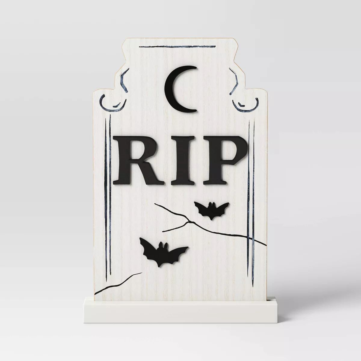 18.6" Wood 'RIP' Tombstone Halloween Decorative Prop - Hyde & EEK! Boutique™: Indoor/Sheltered ... | Target