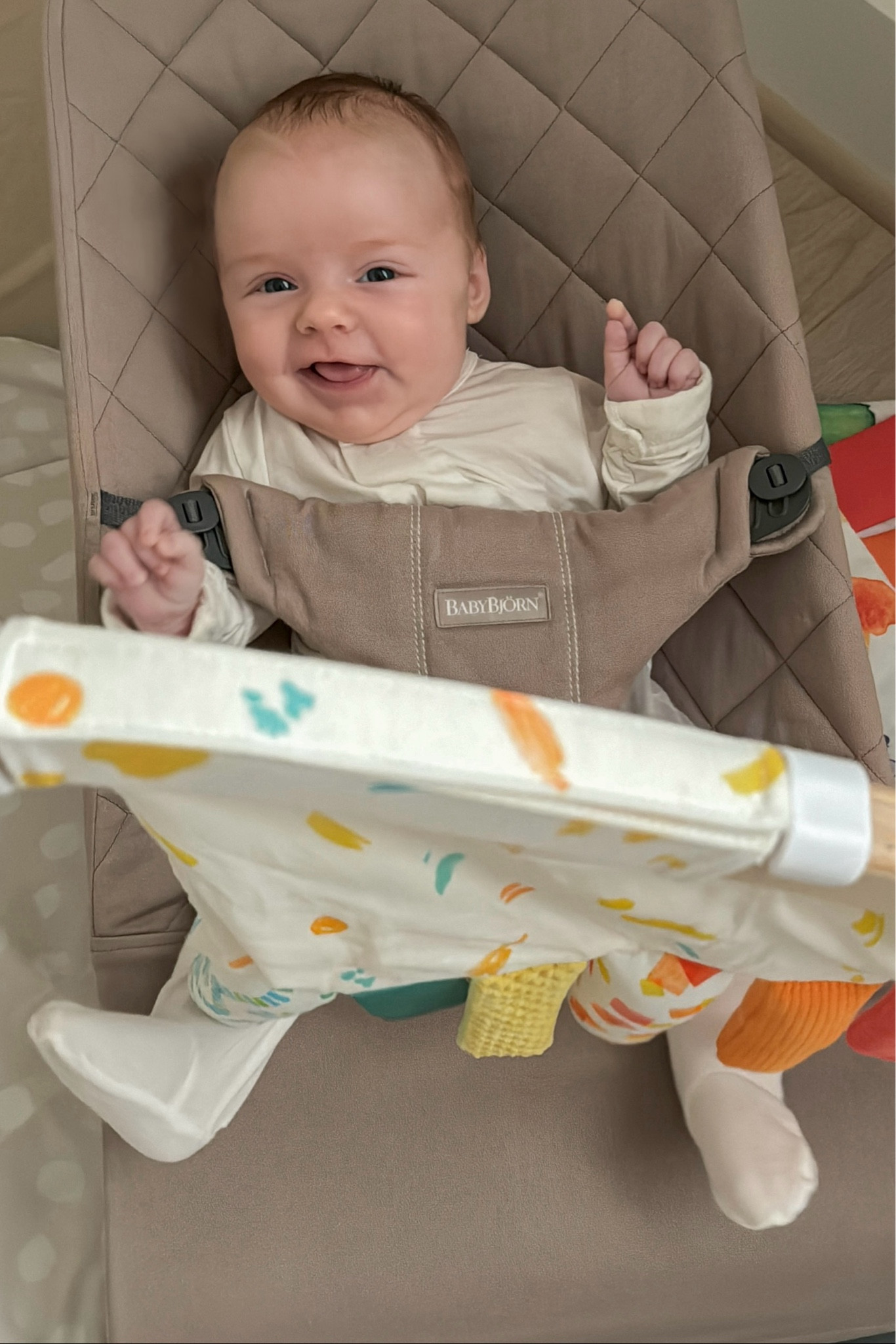 Oh my goodness, I had forgotten how much fun it is for baby to kick around under a play gym and make some noise with the dangling pieces! Chloe has been having a ball sitting in her little bouncer seat kicking at the Lovevery Sensory Strands addition to her play gym while I do tasks like fold laundry. I highly recommend this sensory play for baby (and for a few minutes hands-free for mama! 😅). 

#LTKBaby