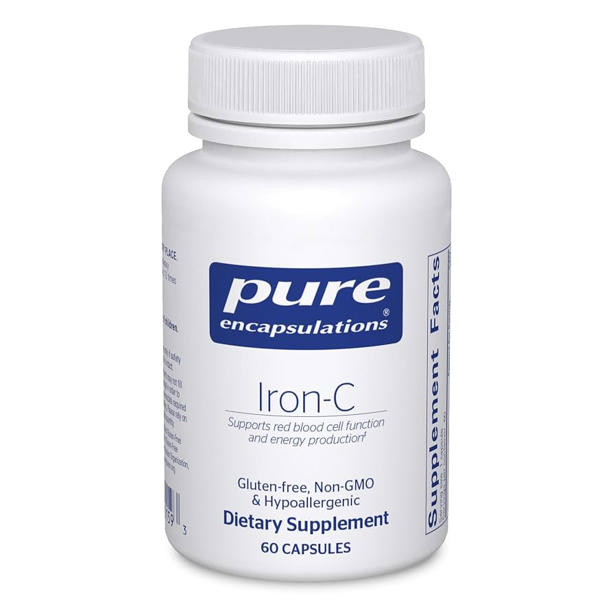 Pure Encapsulations Iron-C - 15 mg - 175 mg Vitamin C - Red Blood Cell Support* - Energy Producti... | Amazon (US)