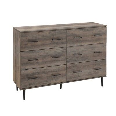 Modern 6 Drawer Wood Dresser - Saracina Home | Target