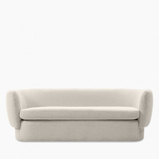 Miller 3 Seater Sofa, Speckled Stone Sustainable Boucle | Cult Furniture UK