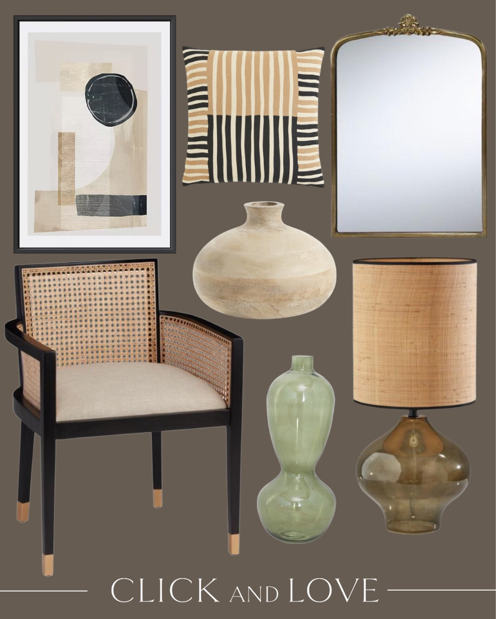 Looking to update your living or office space? These rich tones set the stage for a grounded and traditional feel with a modern touch. All inspired by this beautiful piece of art from Kirklands!


Traditional home, neutral home decor, armchair, end table, living room decor, framed art, accent pillow, lamp, vase, abstract art, curtains, accent rug, budget friendly home, mirror, Amazon home decor, Kirklands, World Market, H&M

#LTKstyletip #LTKhome #LTKfamily