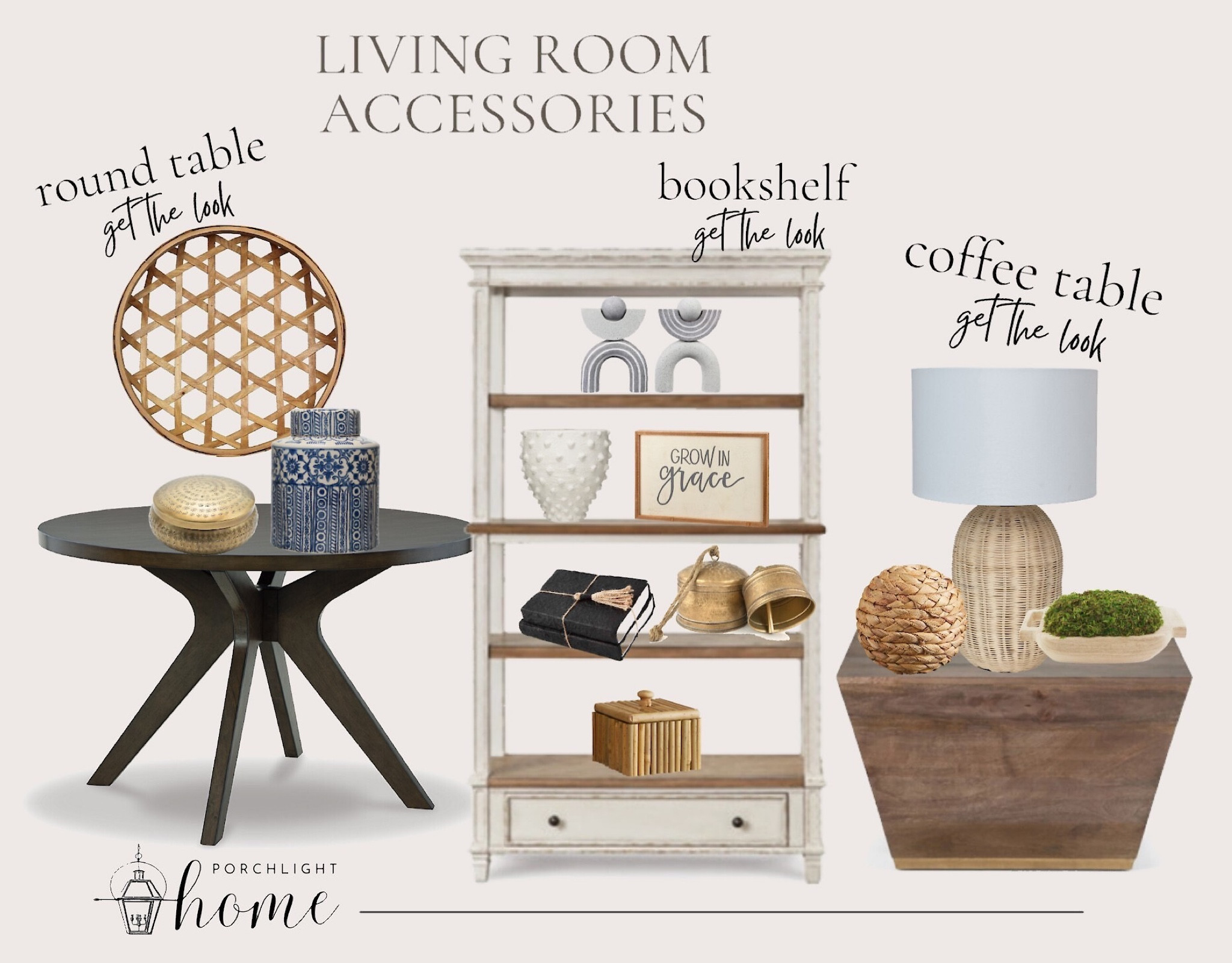 Accessorizing your different table surfaces in your Living Room can be FUN (not intimidating) 😂. We’ve created 3 different table surfaces for you (round, book shelf & coffee) and found some great and inexpensive accessories to use to make them look great! accessories, living room, table decor, round table, accessorizing a round table, bookshelf, bookshelf accessorizing, coffee table, coffee table styling, fun table accessories, living room accessories 

#LTKhome #LTKstyletip #LTKFind