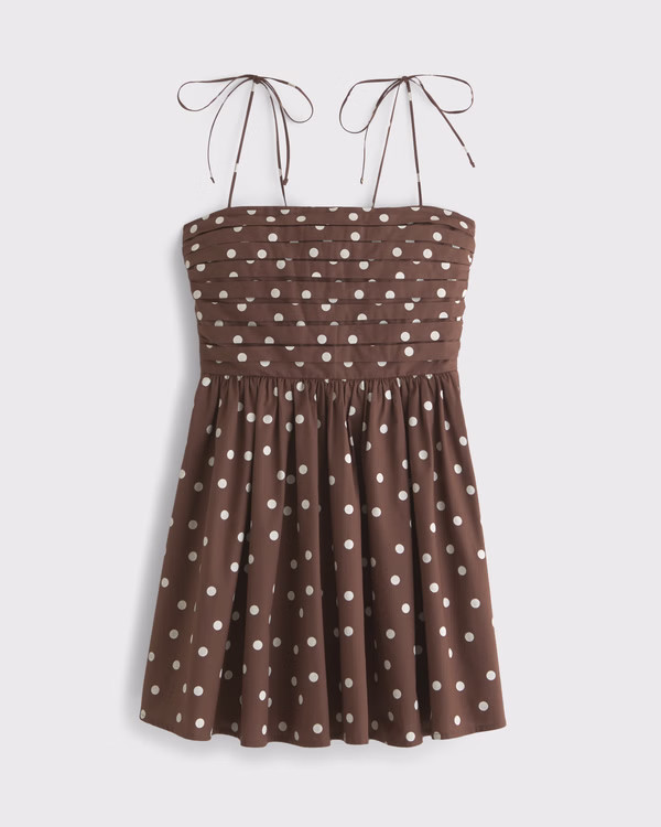 Women's The A&F Emerson Tie-Strap Mini Dress | Women's Dresses & Jumpsuits | Abercrombie.com | Abercrombie & Fitch (US)