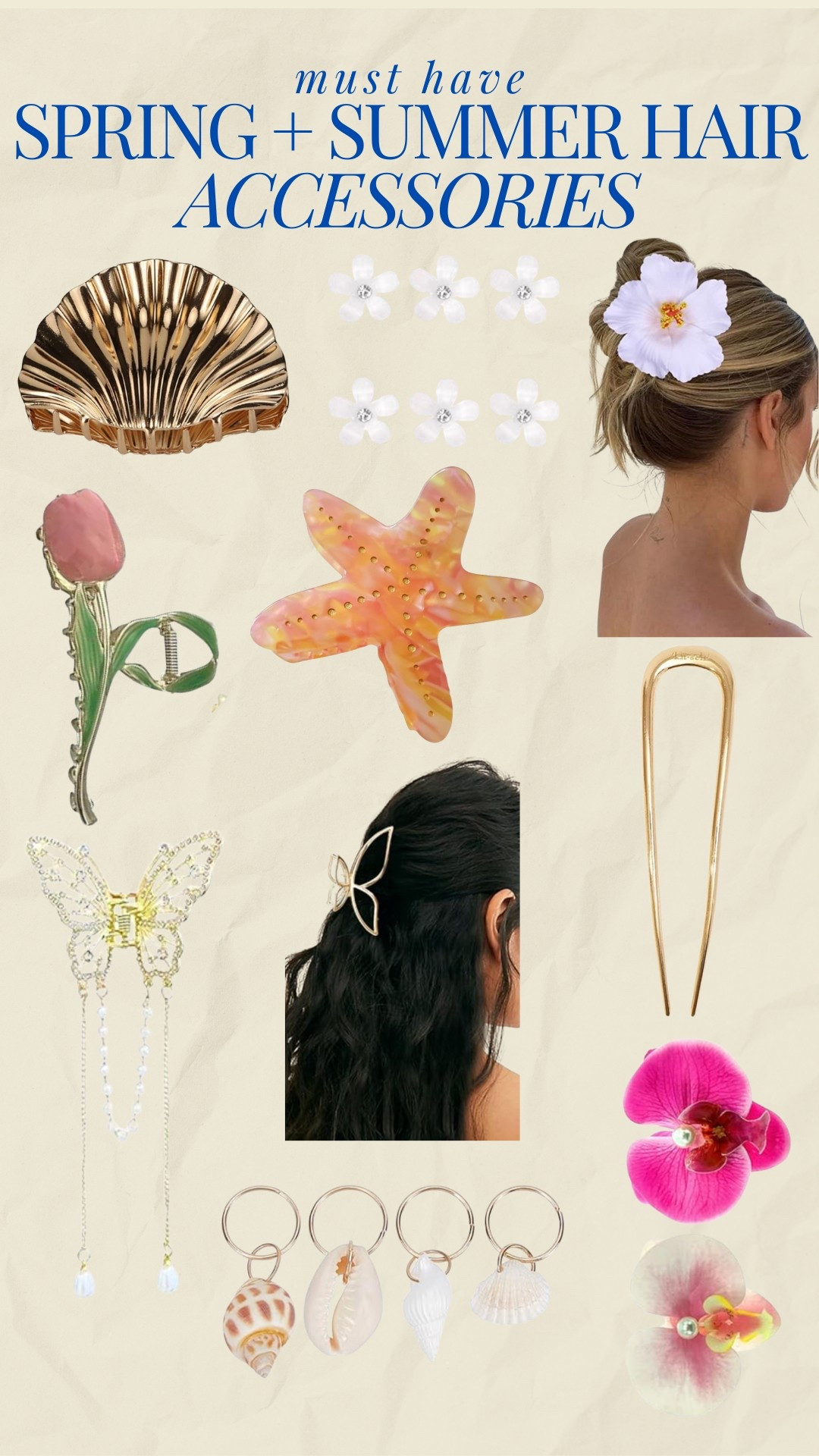 amazon favorites: hair accessories for spring and summer 🐚🌸

#LTKFestival #LTKSeasonal #LTKStyleTip